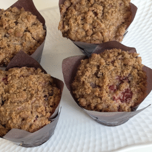 Vegan Raspberry Chocolate Chip Muffins
